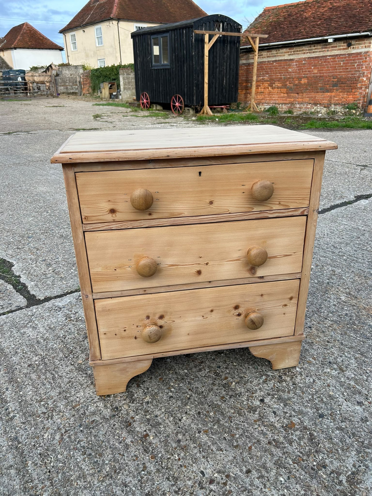 Antique Edwardian Pine Chest of Drawers
