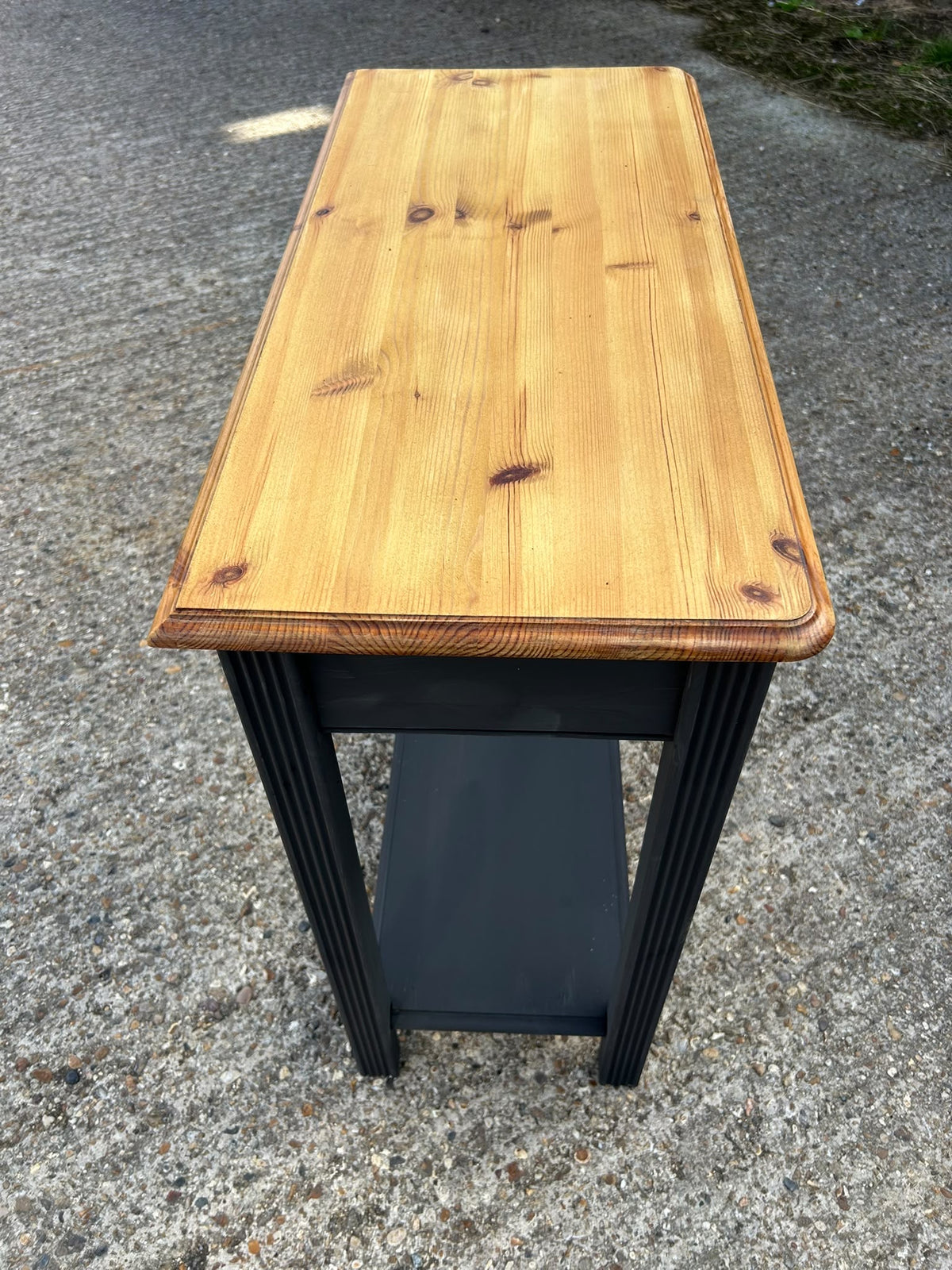 Two-Tone Narrow Console / Side Table
