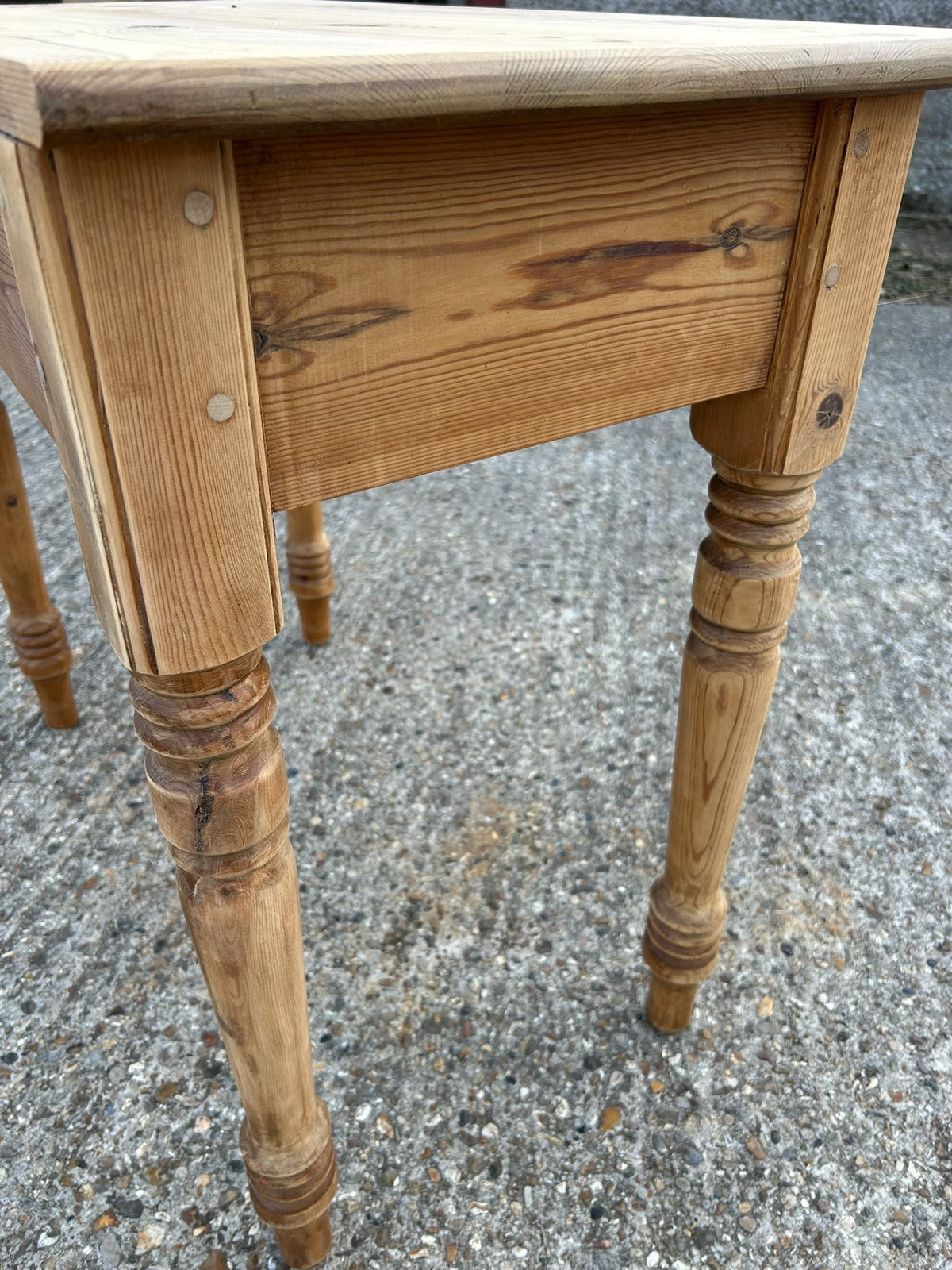 Pine Side Table / Hall Table with Large Drawer